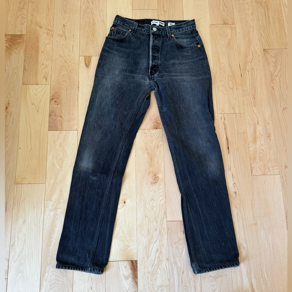 RE/DONE LEVI’S Black 100% Cotton Jeans